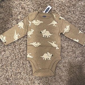 Dinosaur long sleeve onesie brand new!
